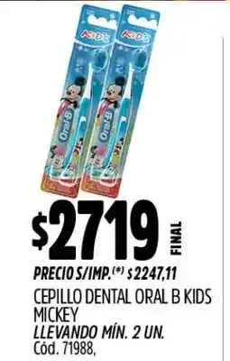 Supermercados Yaguar Oral b cepillo dental kids mickey oferta