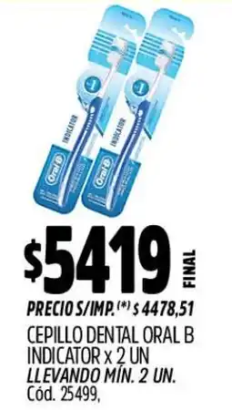 Supermercados Yaguar Oral b cepillo dental indicator oferta