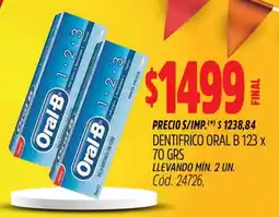 Supermercados Yaguar Oral B dentífrico 123 oferta
