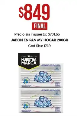 Supermercados Yaguar My Hogar jabon en pan oferta