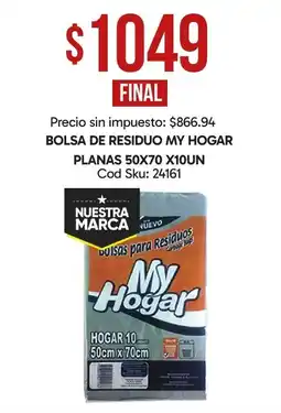 Supermercados Yaguar My Hogar bolsas para residuos oferta