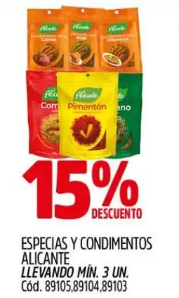 Supermercados Yaguar Alicante especias y condimentos oferta