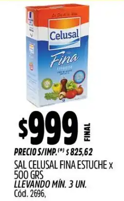 Supermercados Yaguar Celusal sal fina oferta