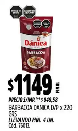 Supermercados Yaguar Dánica barbacoa oferta