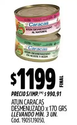 Supermercados Yaguar Caracas atun desmenuzado oferta