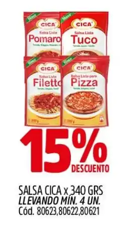 Supermercados Yaguar Cica salsa lista pomaro oferta