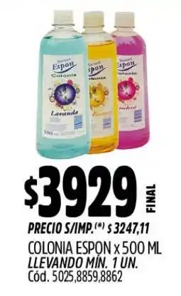 Supermercados Yaguar Espon colonia oferta
