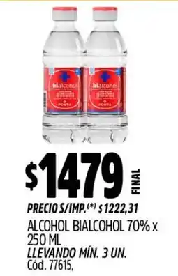 Supermercados Yaguar Bialcohol alcohol 70% oferta
