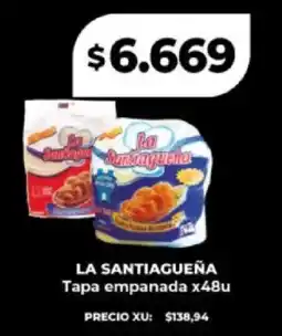 Supermayorista Vital La santiagueña tapa empanada oferta