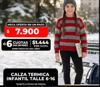 Calza termica infantil