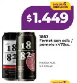 Supermayorista Vital 1882 fernet con cola / pomelo oferta