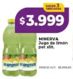 Supermayorista Vital Minerva jugo de limón pet xlit oferta