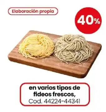 Elaboración propia fideos frescos