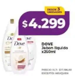 Supermayorista Vital Dove jabon liquido oferta