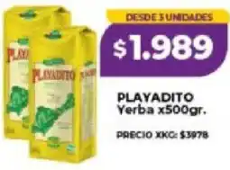 Supermayorista Vital Playadito yerba oferta