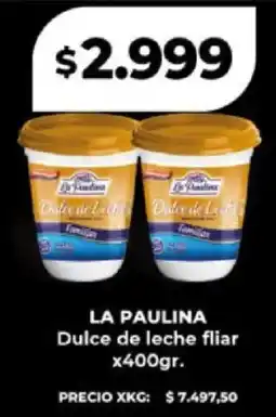 Supermayorista Vital La paulina dulce de leche fliar oferta