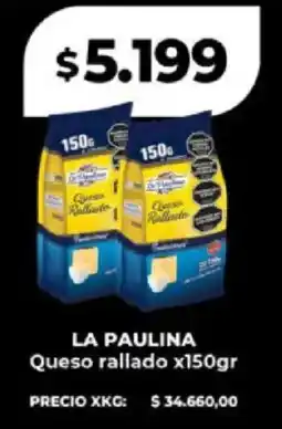 Supermayorista Vital La paulina queso rallado oferta