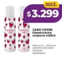 Supermayorista Vital Caro cuore desodorante corporal oferta