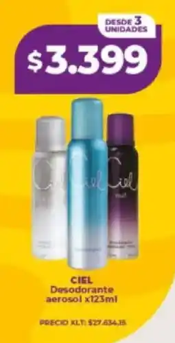 Supermayorista Vital Ciel desodorante aerosol oferta