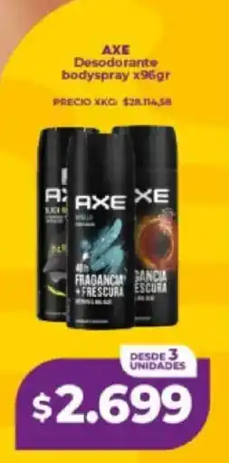 Supermayorista Vital Axe desodorante bodyspray oferta