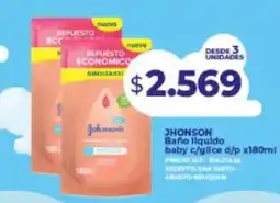Supermayorista Vital Johnson baño liquido baby c/glice d/p oferta