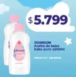 Supermayorista Vital Johnson aceite de bebe baby puro oferta