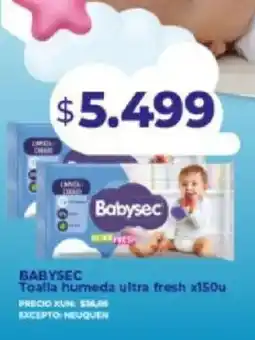 Supermayorista Vital Babysec toalla humeda ultra fresh oferta