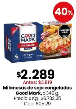 Coto Good mark milanesas de soja oferta