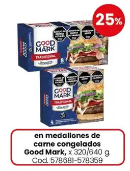 Coto Good mark medallones de carne congelados oferta