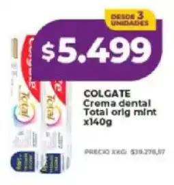 Supermayorista Vital Colgate crema dental total orig mint oferta