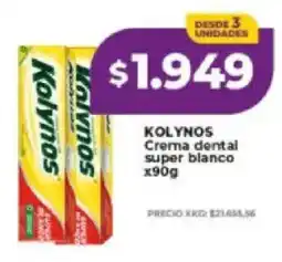 Supermayorista Vital Kolynos crema dental super blanco oferta
