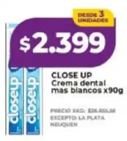 Supermayorista Vital Close up crema dental mas blancos oferta