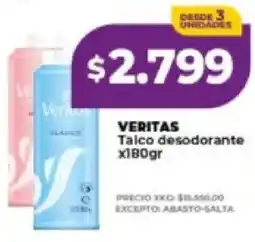 Supermayorista Vital Veritas talco desodorante oferta