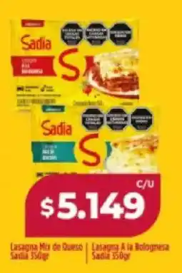 Supermayorista Vital Sadia lasagna mix de queso | lasagna a la bolognesa oferta