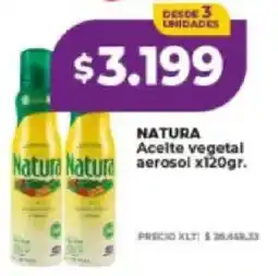 Supermayorista Vital Natura aceite vegetal aerosol oferta