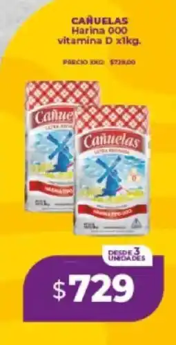 Supermayorista Vital Cañuelas harina 000 vitamina d oferta