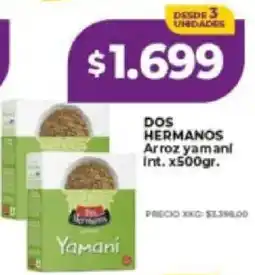 Supermayorista Vital Dos hermanos arroz yamani oferta