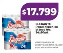 Supermayorista Vital Elegante papel higienico blanco oferta