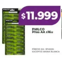 Supermayorista Vital Philco pilas aa x16u oferta