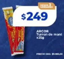 Supermayorista Vital Arcor turrón de maní oferta