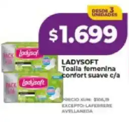 Supermayorista Vital Ladysoft toalla femenina confort suave c/a oferta