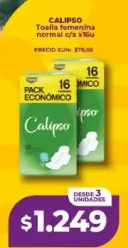Supermayorista Vital Calipso toalla femenina normal oferta