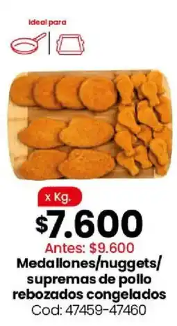 Coto Medallones/nuggets/supremas de pollo rebozados congelados oferta