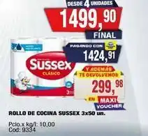 Sussex - rollo de cocina 3x50 un
