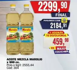 Maxiconsumo Marolio - aceite mezcla oferta