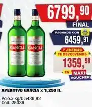 Maxiconsumo Gancia - aperitivo ganci oferta