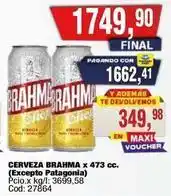 Maxiconsumo Brahma - cerveza x 473 cc oferta