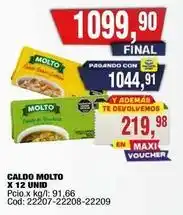 Maxiconsumo Molto - caldo molto x 12 unid oferta