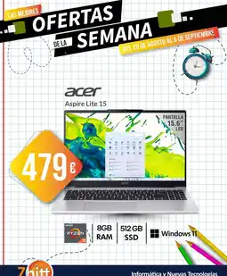Zbitt Acer aspire lite 15 oferta
