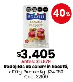 Coto Bocatti rodajitas de salamin oferta